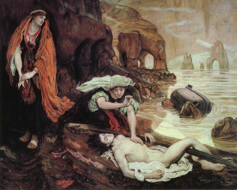 Ford Madox Brown Haydee Discovers the Body of Don Juan Spain oil painting art